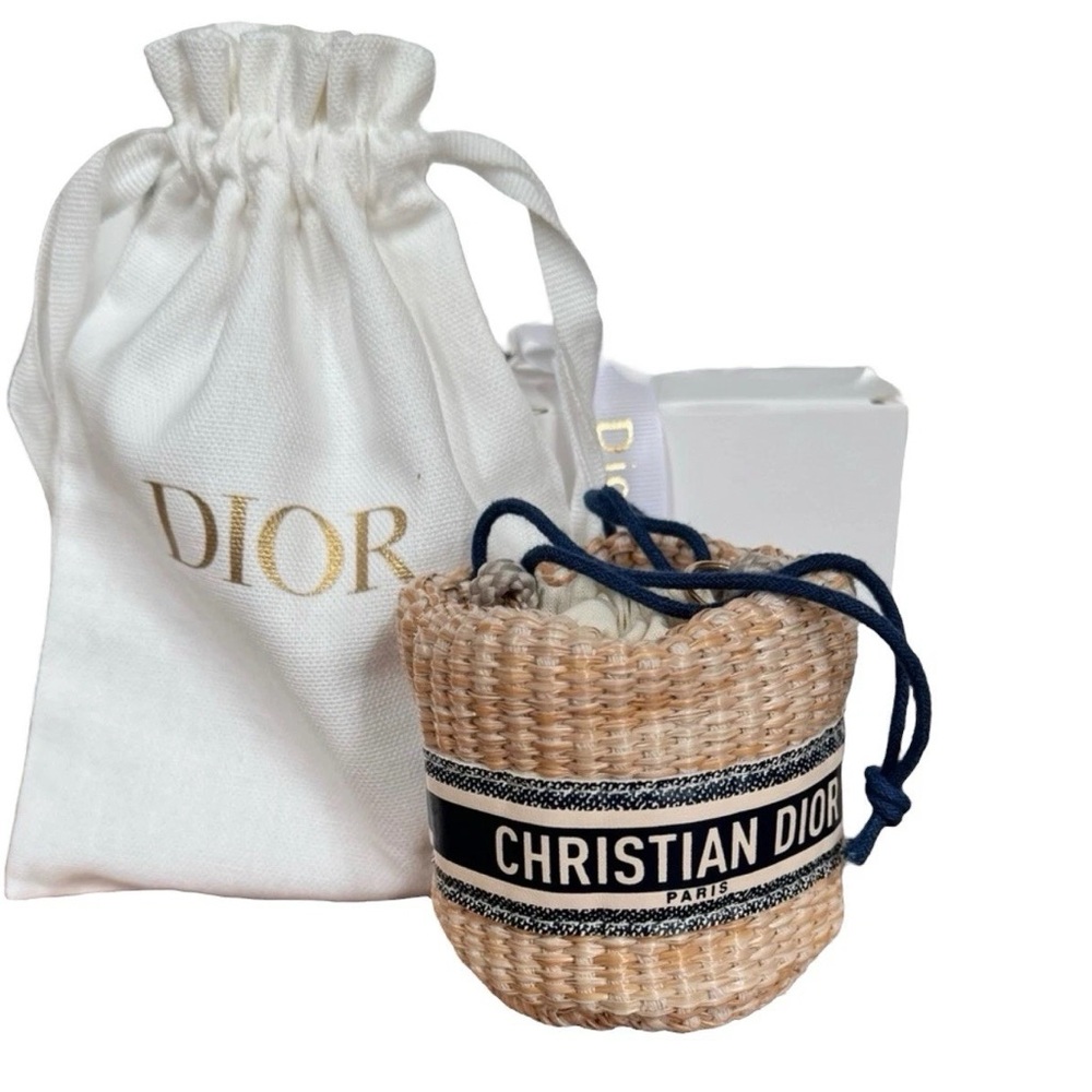 Christian Dior Woven Mini Bag with Drawstring